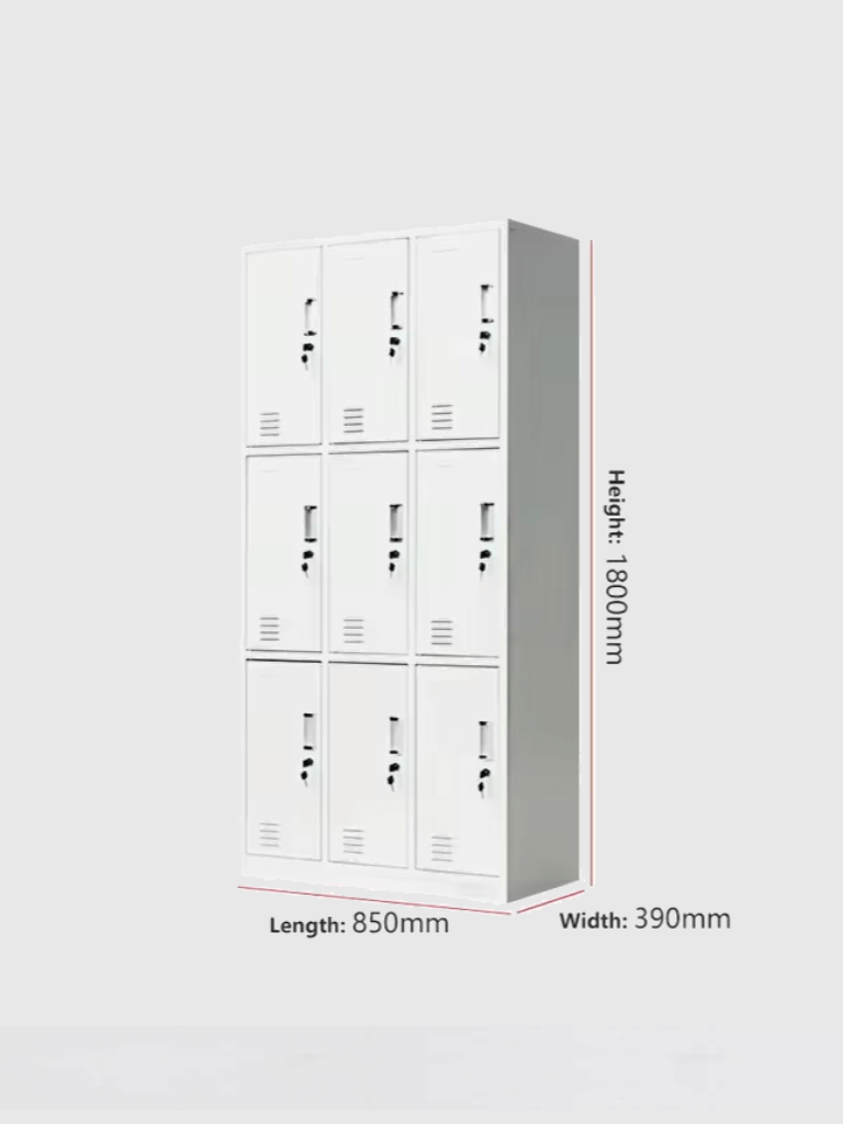 9 Unit Storage Locker Storage Locker 9-Door