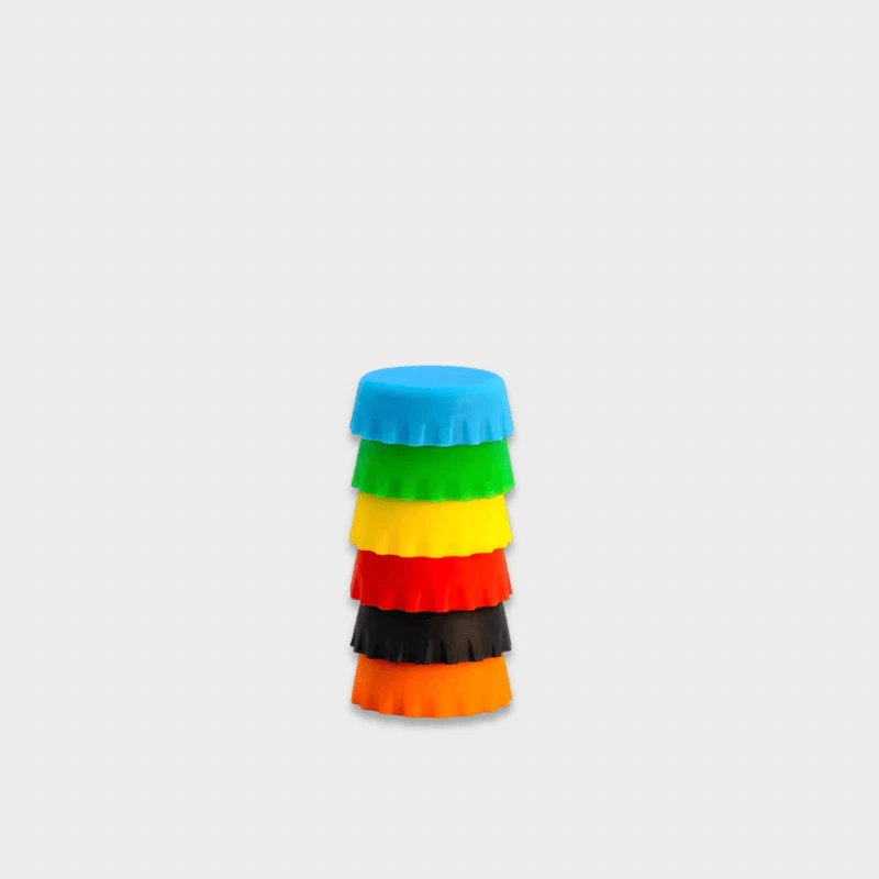 Reusable Silica Gel Bottle Cap Sealed Beer Cap Vinegar Soy Sauce Bottle Soda Cola Cap Wine Protective Stoppers in multi color blue green red yellow black orange