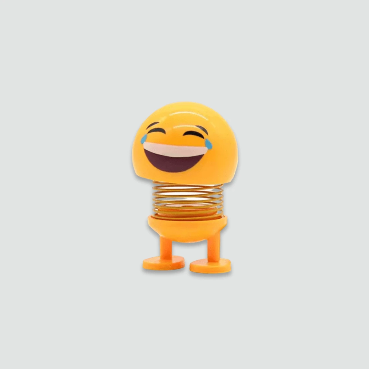 1pcs Various Funny Expressions Dolls with Car Springs Smiling Faces Interesting Shake Yellow Funny Interior Decoration Springy Smiley Face Accessories Cry With Laughter expression in yellow