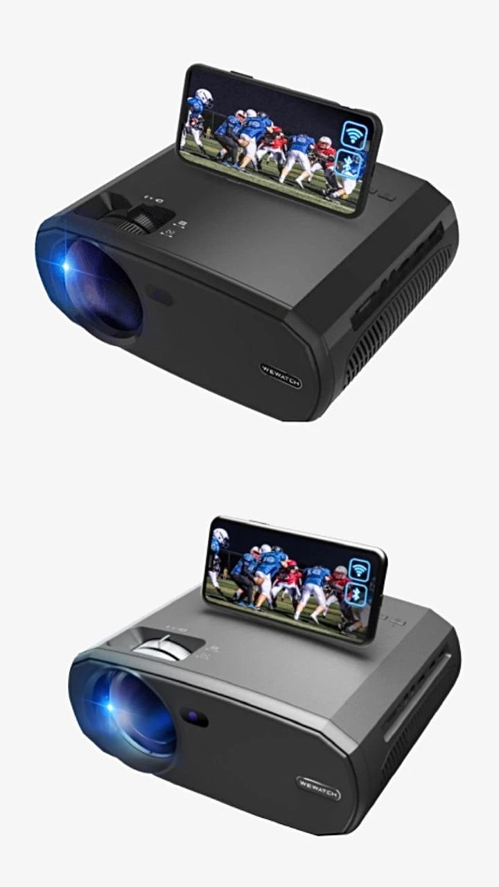 5G WIFI Projector WEWATCH V50 Portable 5G WIFI Mini Smart Real 1080P Full HD Movie Office Home Supplies Large Screen LED Bluetooth Projectors Trend