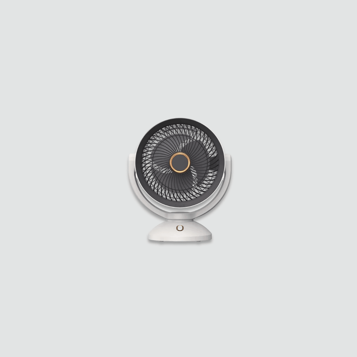Modern minimalist Space Saving office home student dorm study room Dormitory Japanese Korean Silent Turbine USB Type-C Charge & Use Air Circulation Convection Floor Fan Timing Mini Household Electric  Rotating Air Circulation Fan Fashion fans side table in white