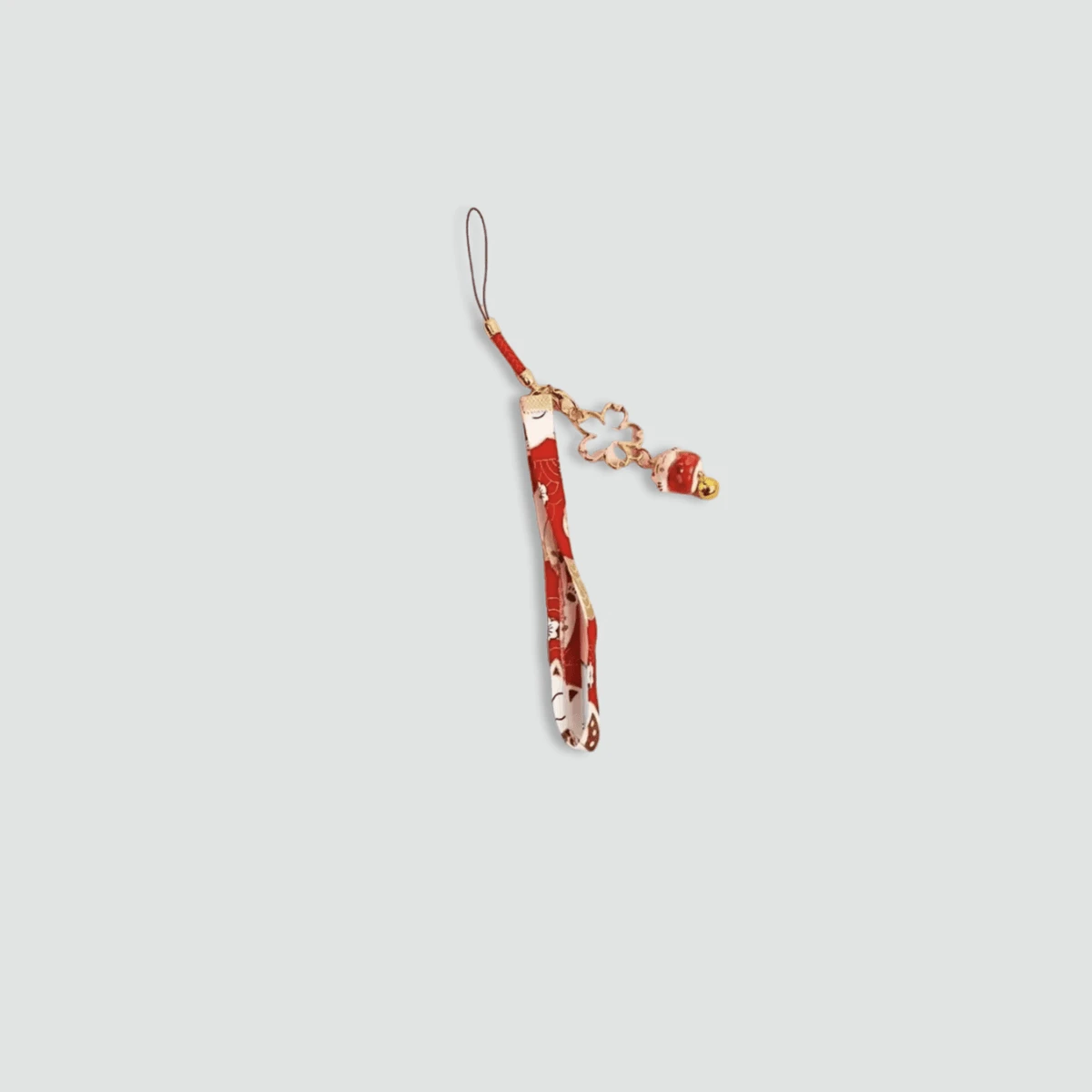 Light Luxury High-quality Elegant event party supply Japanese kawaii Wedding party favor gift favor Anime Straps Lucky Cat Keychain Lanyard for mobile cellular phone Jeans Bag Charm Souvenir event charms in Red with golden multi accent color