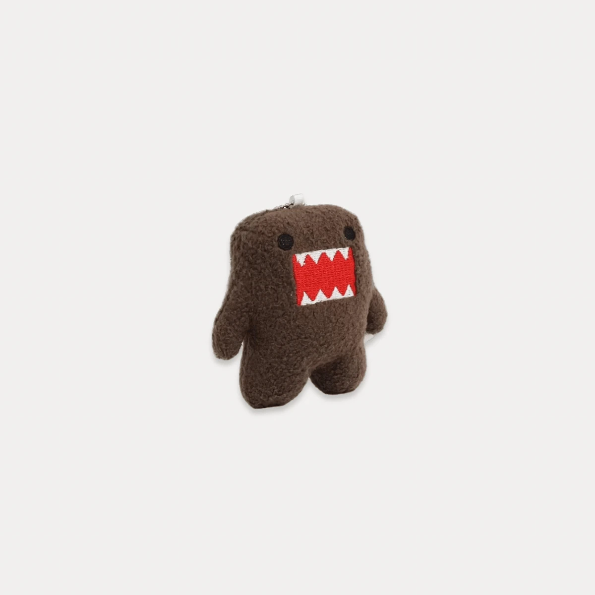 Light Luxury High-quality Elegant event party supply Japanese kawaii Halloween  party favor gift favor Anime Straps Convenience store Domo Kun Plush  stuffed Keychain Lanyard for mobile cellular phone Jeans Bag Charm Souvenir event charms in chocolate brown with red white color