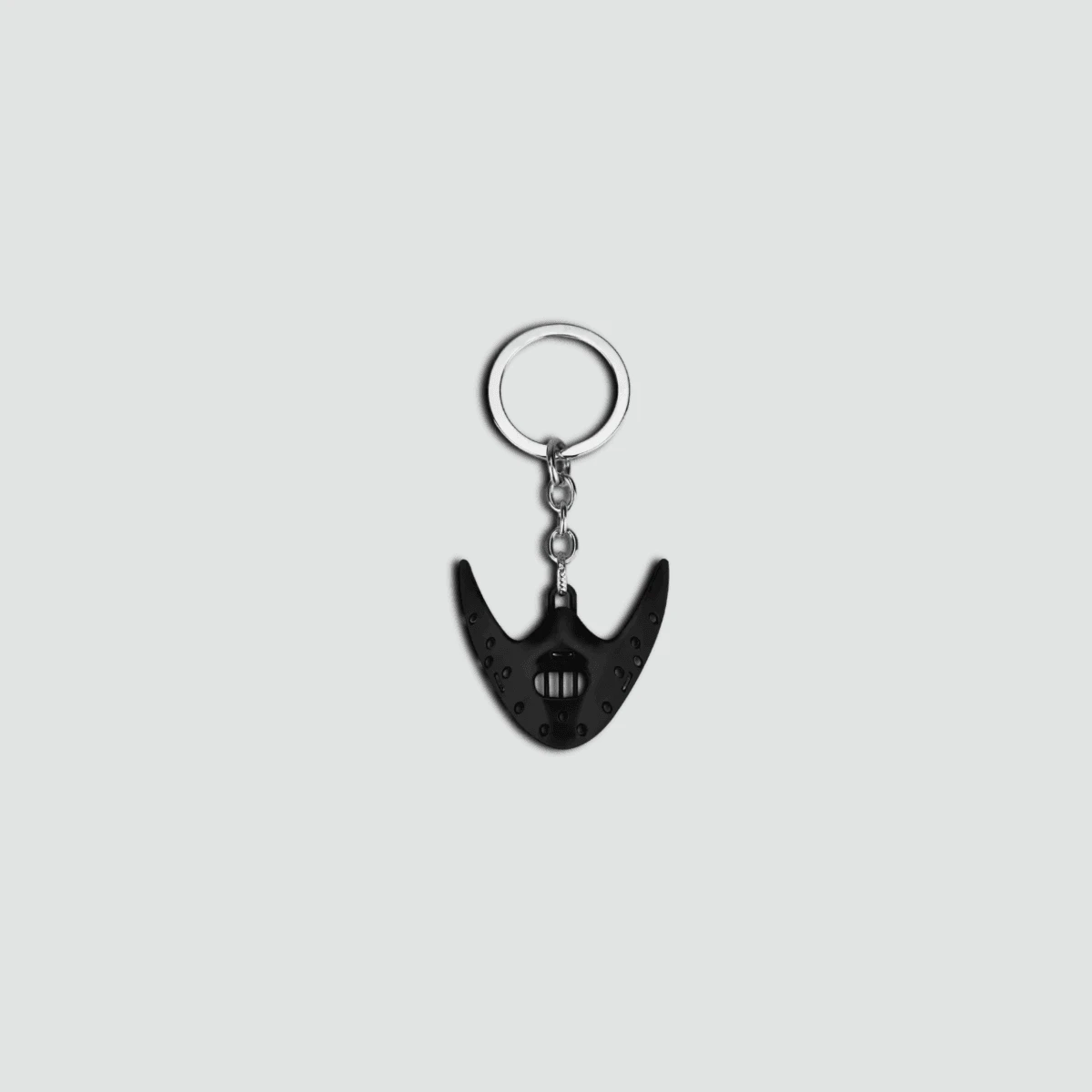 Light Luxury High-quality Elegant event party supply kawaii Halloween party favor gift favor Anime o-ring close Convenience store Hannibal Lecter movie theme Keychain for mobile cellular phone Jeans Bag Charm mask Souvenir event charms in black color