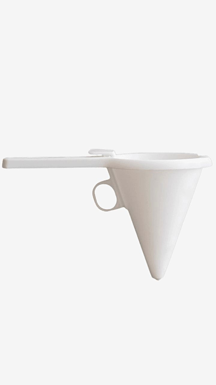 Baking Separator Funnel Adjustable Hand-hold White Funnels Chocolate Candy Confectionery Mold Pastry Cream Biscuit Cupcake Pancake Maker Kitchen Baking Supply Trending
