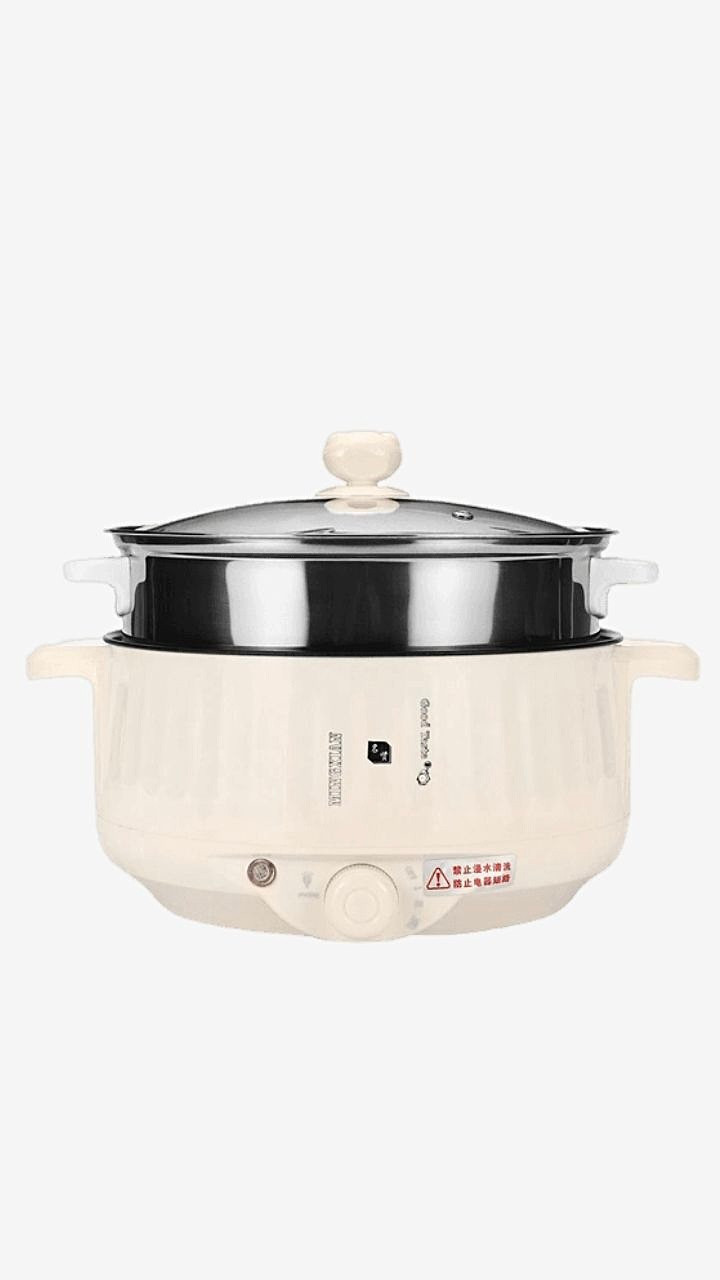 Slow Cooker & Steamer 20cm 22cm 24cm Multi Function Non stick Rice Stew Multicookers Beige Electric Cookers Home 400W 1000W Multicookers Trending