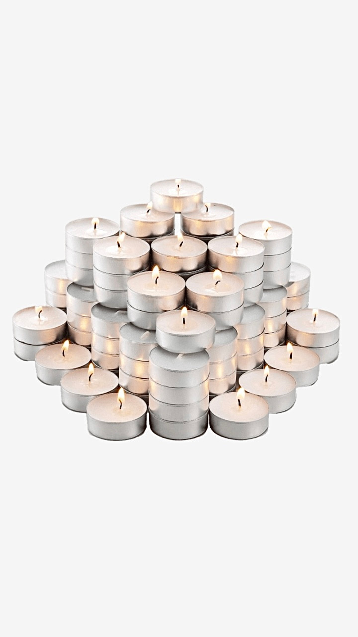 Votive Tealight Candle Packs Unscented Tea Lights Pack White Smokeless Dripless Long Lasting Small Mini Tealights Candles Trending in 50 Piece 100 200 400 Pieces
