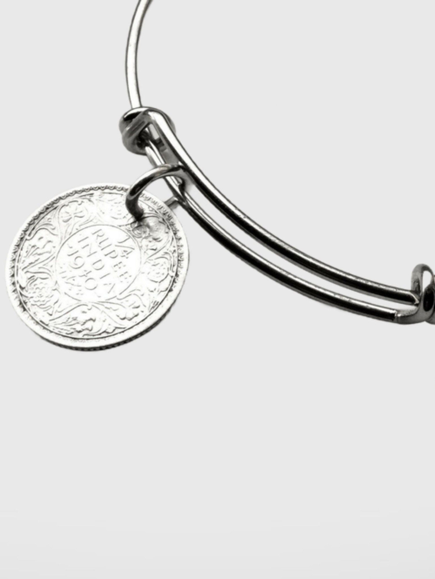 One Quarter Rupee 1940 Indian Coin Bangle Trend