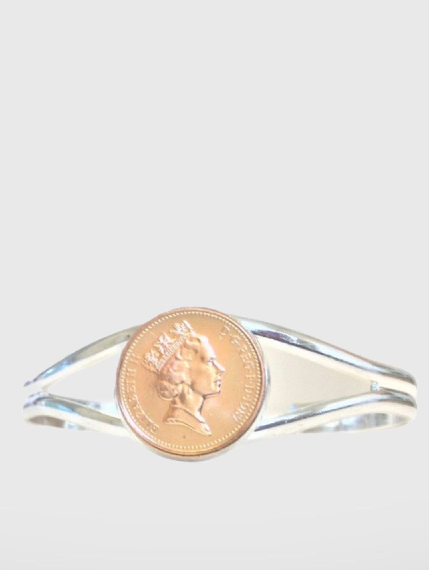 British One Pence Coin Bracelet Trend