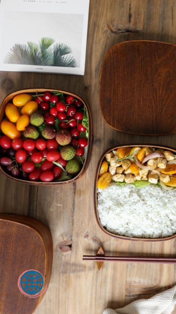Double-Layer Wooden Bento Box Solid Wood 2 Layer Large Square Sushi Dinner Trending Food Storage Lunch Boxes