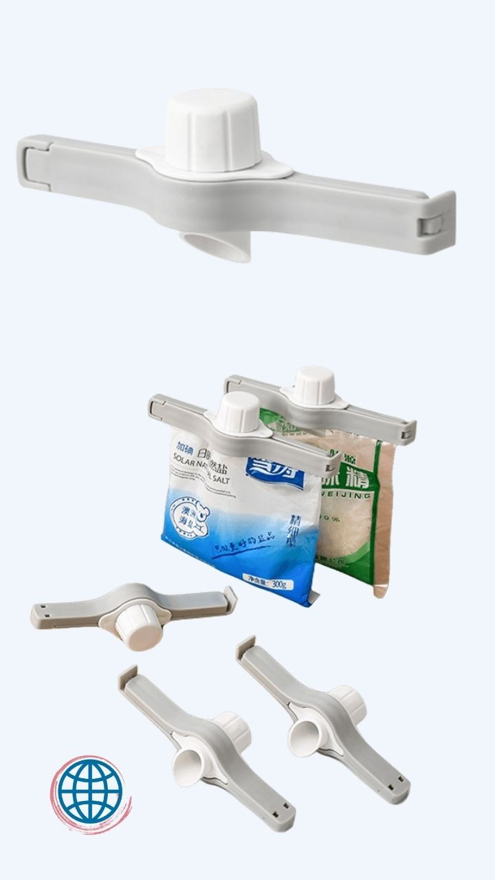Sealing Bag Pour Drink Cap Milk Powder Snacks Bag Seal Clips Sealing Machine Package Sealer Bags Plastic Food Sealer Packing Trending Kitchen Accessories