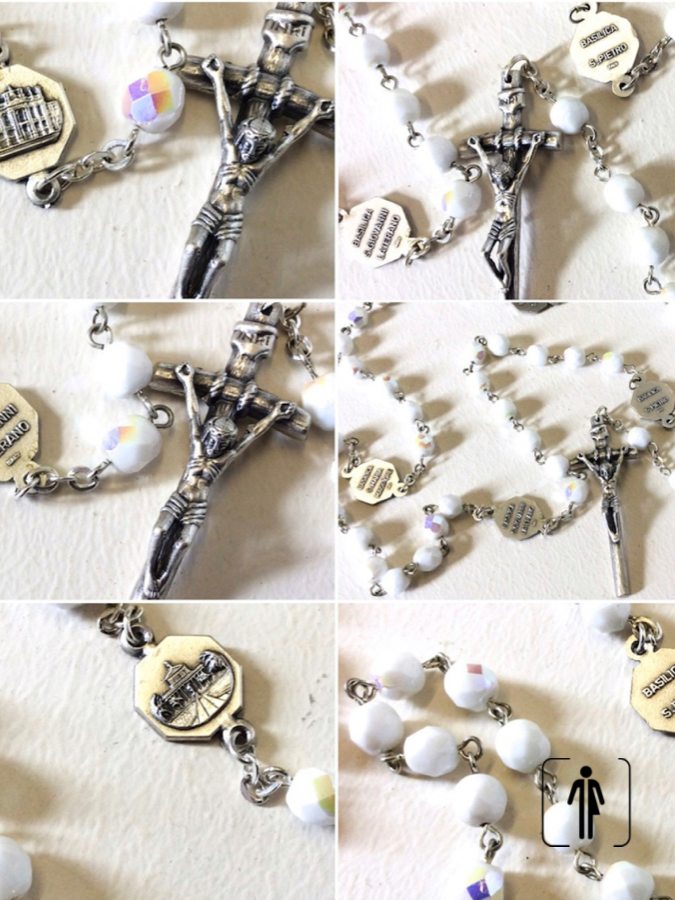 Rome Italian Basilica Rosary 1950s Antique Vintage