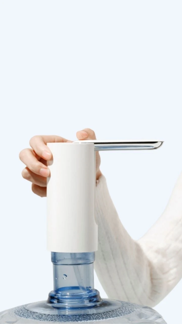 Foldable Water Pump USB 1200mAh Rechargeable Automatic Dispenser Pump Button Control Faucets Portable Mini Electric Water Dispensers Faucet Trending Camping Outdoor Entertaining