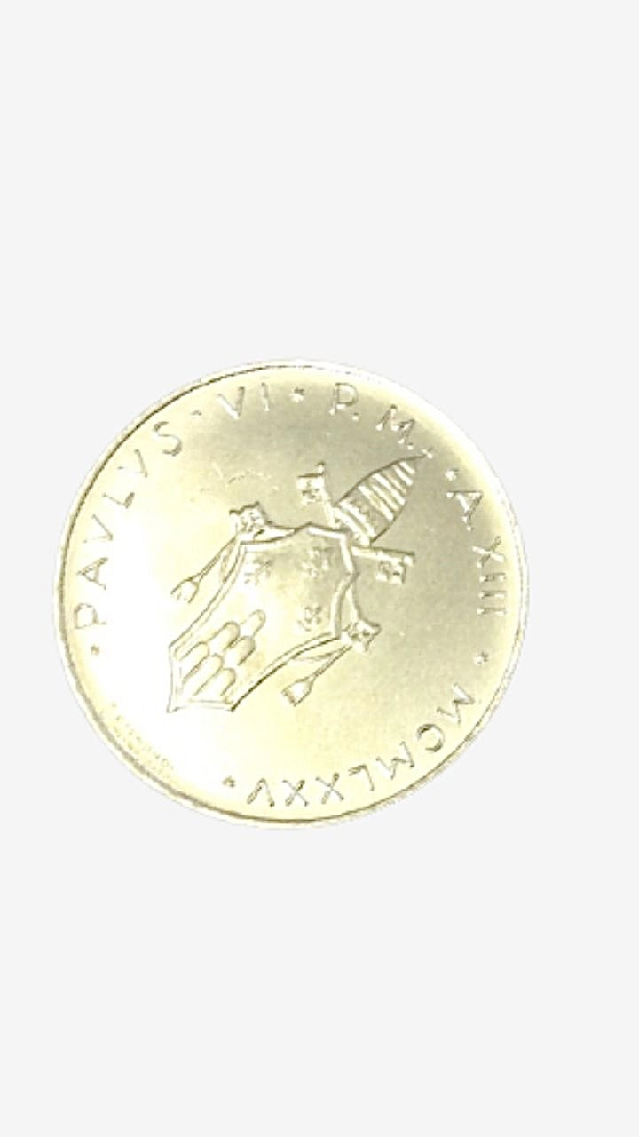 Religion religious Classic Pope Paul Vi L100 Coin 1975 Vintage Originals Religious Artifacts and Collectors Roman Catholic Trending Antique Memorabilia