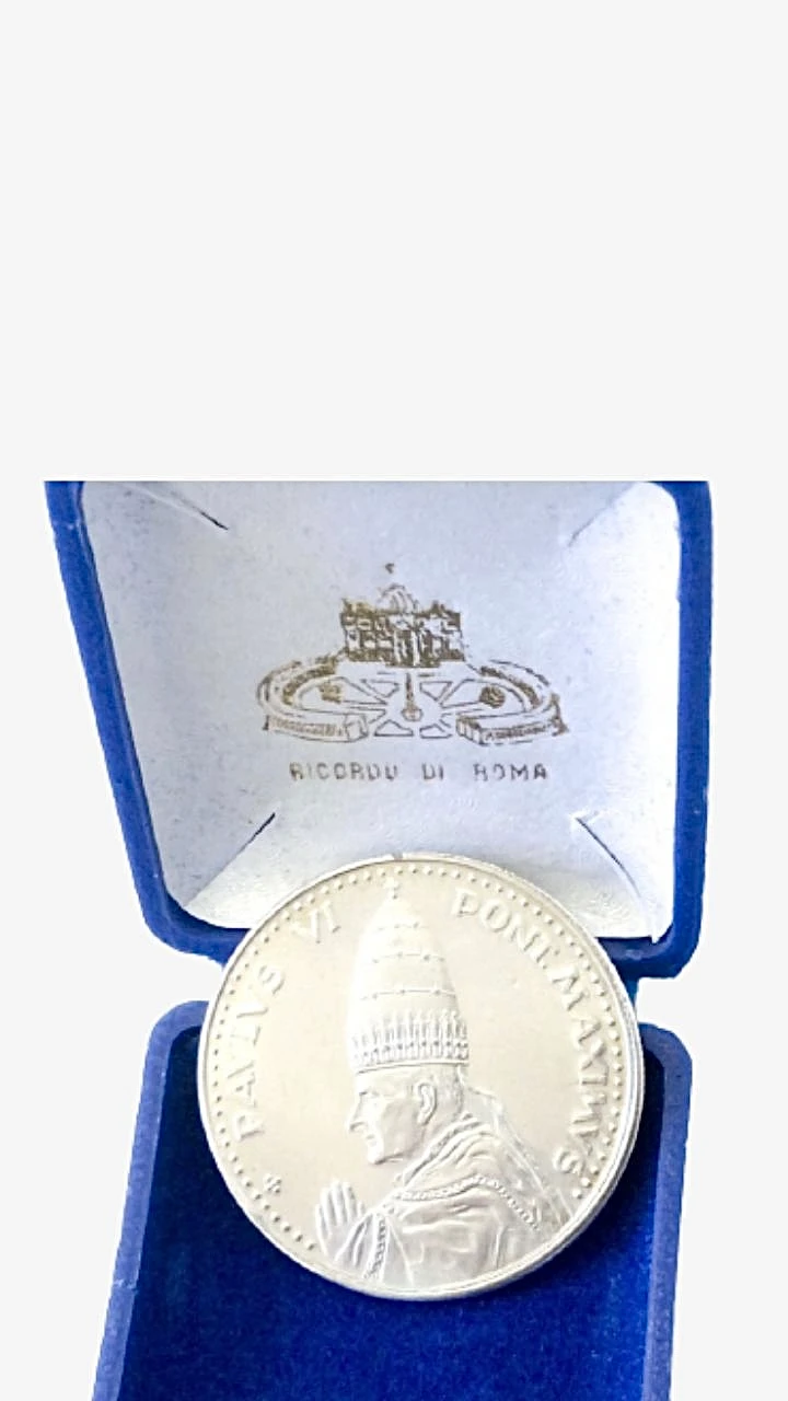 Religion religious Classic Pope Paul Vi Hold Door Holy Year 1975 Commemorative Coin Vintage Originals Religious Artifacts Memorabilia