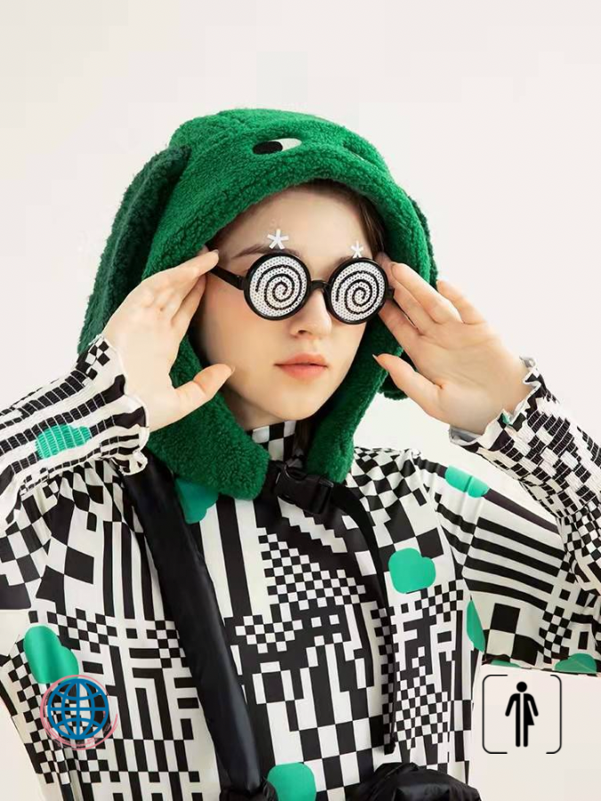 Plush Cartoon Thick Hat  Unisex Anywear Mens Women’s Warm Anime Animal Skullies & Beanies Christmas Green Winter Ear Protection Couples Hats Trending for Man Woman