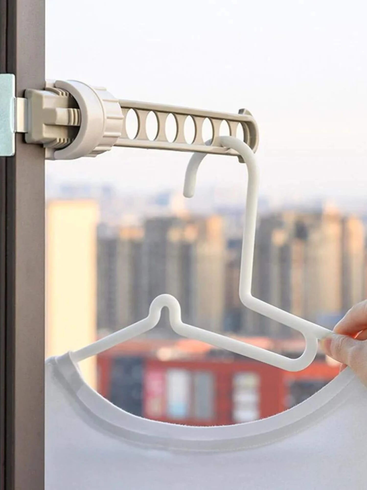 Window Frame Clothes Wash Hanger   miteigi Outdoor Travel Portable Windows Frames Apparel Hangers  Portable Indoor Windows Drying Rack Indoor Hanging Racks for Washing Trending in Blue Gray / Grey Green