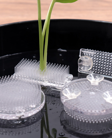 Kebana Kenzan Flower Base Holder   Floral Japanese Plastic Frog Pin Needles Fixed Tools Kenzans Trending Suitable For Glass Pot Flowers Holders