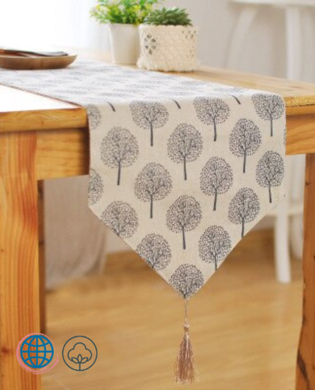 Traditional Japan Table Runner  Cotton Linen Vintage Home Hotel Decor Restaurant Gadget Dining Table Decoration  Trending Japanese Runners in Trees light background
