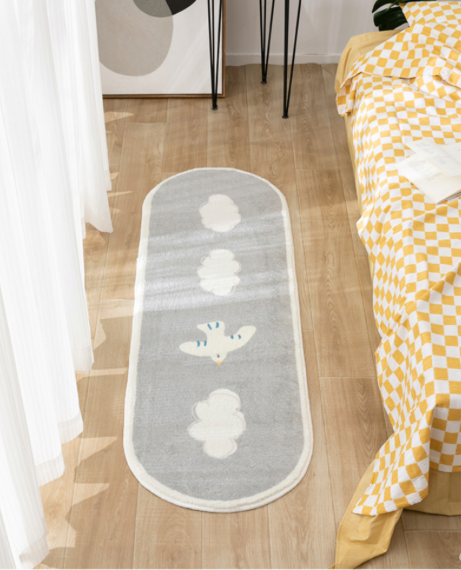 Soft Fluffy Bedroom Rug   Lovely Room Rugs Long Animals Bedside Carpet Area Floor Pad Mat Doormat Aesthetic Trending Home Kids Baby Room Nursery Decor