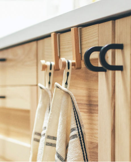 Hanging Clip Hook  Japan Nordic French Wooden Clothes Hat Door Drawer Clips Rack Hooks Crochet Organizer Towel Holder Home Decor Organizers Trending Japanese Holders