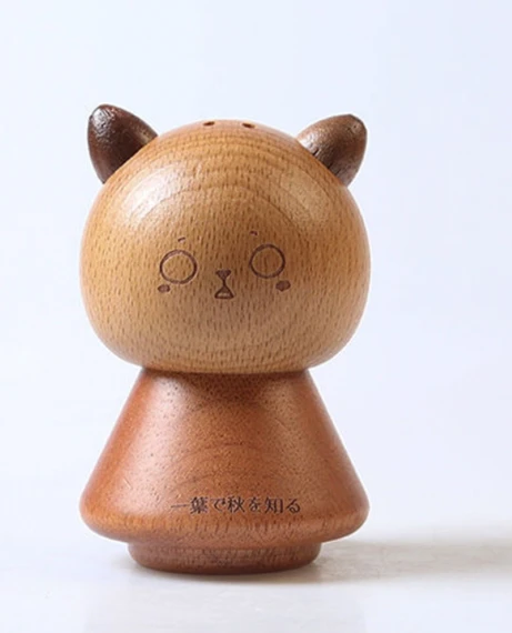 Essential Oil Wood Diffuser  Japanese Cute Cats Spread Incense Solid Wooden Aroma Diffusers Purifying Air Home Japan Aromatherapy Furnishings in Trending Stern, Wide-eyed, Cute, Original, Flirting styles