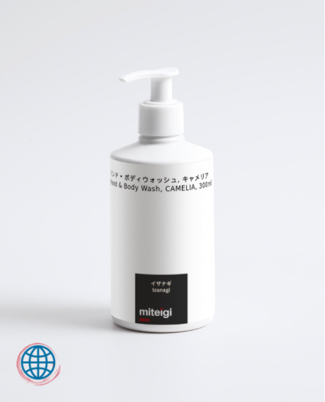 Hand & Body Wash, CAMELIA 300ml Izanagi cleanses your skin without stripping away moisture, infused with hydrating ingredients and Betaine Berry extract to leave skin fresh, soft and delicately fragranced skincare trending by miteigi