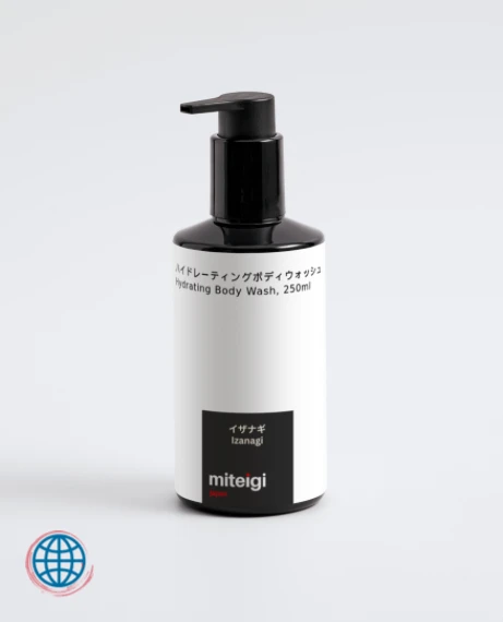 Hydrating Body Wash RHUBARB 250ml Izanagi purifies, helping maintain the skin’s natural moisture levels, infused with Betaine and Quince Fruit extract Skincare trending by miteigi