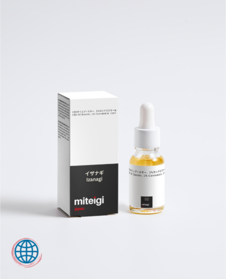 CBD Oil Booster, 1% Cannabidiol 15ml Izanagi hemp product with 1% Cannabidiol that has calming and sebum-controlling benefits, helps improve appearance of dry and dull skin trending Skincare by miteigi