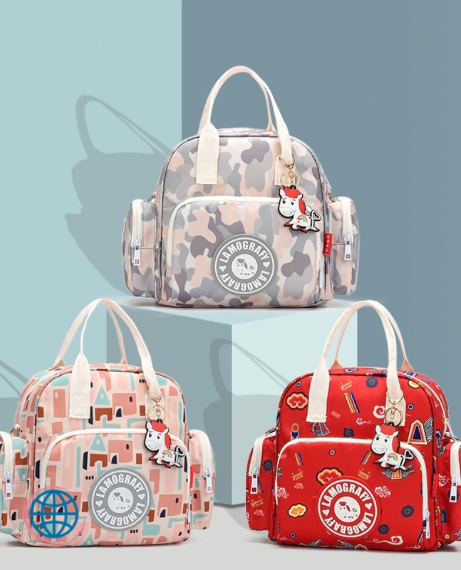 Multi-pocket Nappy Diaper Bag   Humanized Design Simple Fashion Baby trending Maternity Bags