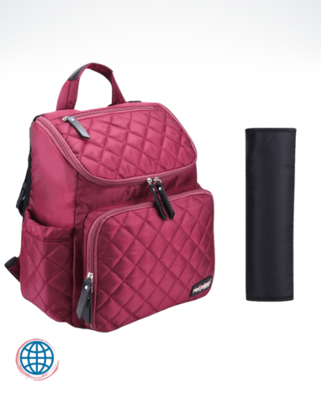 Maternity Waterproof Nursing Bag Multifunction Mesenfants Mummy Large Capacity Polyester Travel Backpack Nappy Baby Care Diaper Bags in trending Burgundy