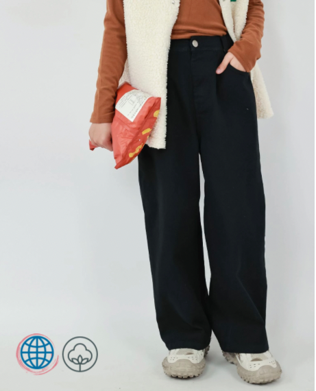Teen Mid Rise Straight Pants  Girls Summer Autumn Fashion Loose Casual All-match Solid Cotton 12 13 14 Years Children Teenage Kids trending Teens Black Khaki Trousers