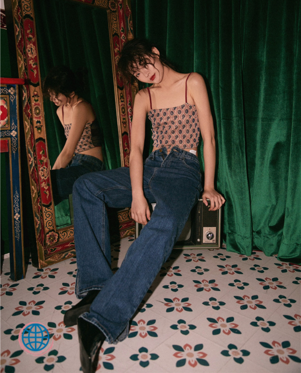 Mesh Crop Top  Women’s Spaghetti Strap Cami Bustier See Through Red Sexy Summer Spring Ladies Tops  Fashion for trending Woman