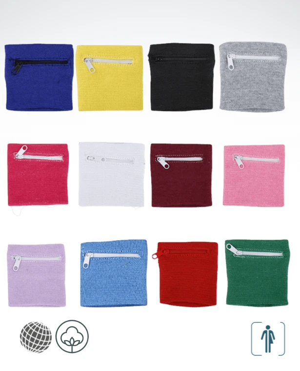 Wrist Brace Purse 2-Piece Set   Unisex Anywear Men’s Women’s Adult Zipper Wallet Sports Activewear Running Fitness Protector with Key Coin Bag Straps Weight Lifting Sportswear Wrists Guards for trending Man Woman in White, Yellow, Pink, Black, Orange, Red, Brown, Lilac Purple, Rose Red, Dark Blue, Light Sky Blue, Light Green, Green, Gray, Purple
