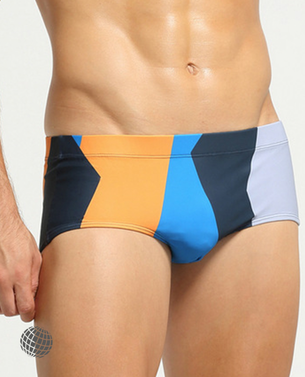 Low-Rise Swim Trunks  Mens Summer Bikini Swimwear Sexy Low Rise Beach Sunbathing Trunks Swimsuit Elastic Boxers Shorts Big U Convex Pouch Boxer Briefs Swimwear for trending Man in Blue