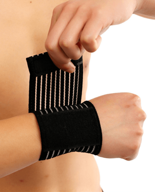 Sports Wristband   MiteigiYuki 40cm Self-adhesive Elastic Bandage Gym Sport Wrap Band for Knee Support Finger Ankle Palm Wrapping Tape Wrist Bands for Fitness Sportswear Activewear Active Gear Man Woman in trending Black