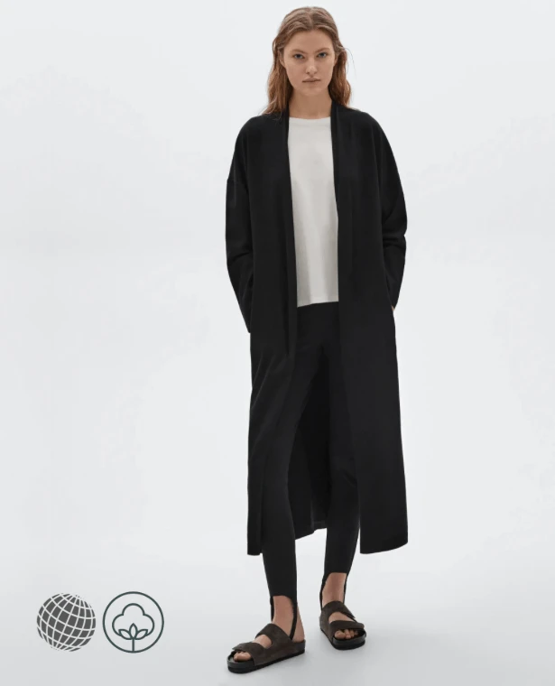 Cardigan Coat black   Women’s autumn style of womens casual knitted long fashion sweaters outerwear coats petite size Cardigans for trending Woman