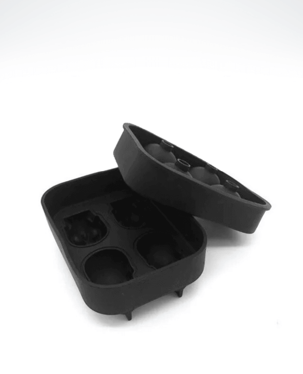 Skull Ice Cube Mold 2-Piece Set  Four Grid Darkness Terrifying Halloween Beverage Cube Trays All Saints' Day Banquet Molds Trending Party Barware Accessories
