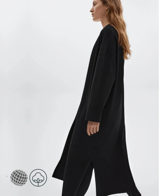 Cotton Soft Knit Cardigan  Women’s autumn casual cardigan knitted long fashion petite size womens sweaters Cardigans Outerwear Coats for trending Woman in Black
