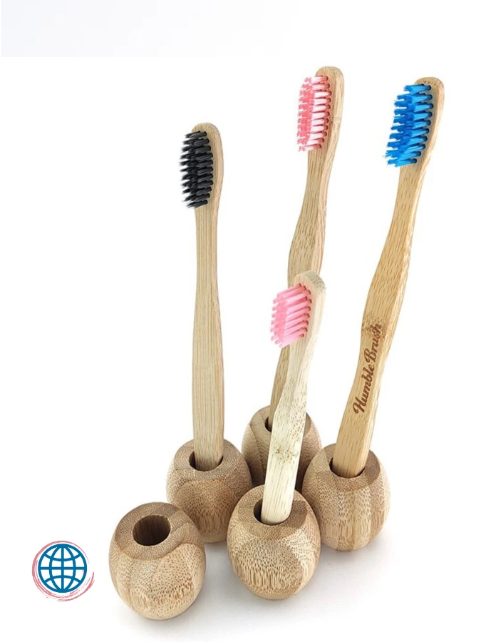 Natural Bamboo Toothbrush Holder Base Portable Oral Care Sets Toothbrushes Holders Bathroom Accessories Trending