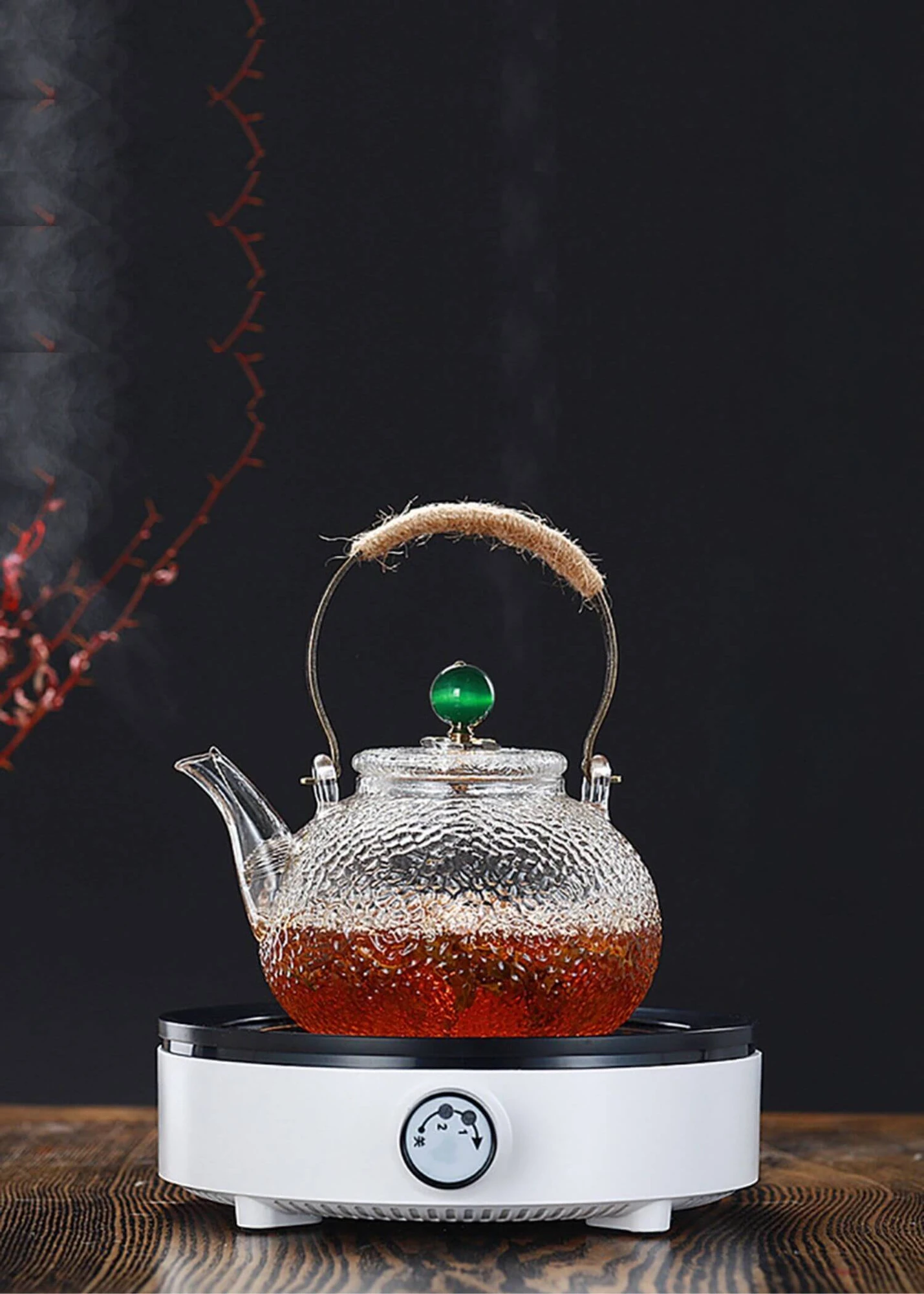 Heat Resistant Glass Tea Kettle  Pots 700ml Infuser Teapot for Infusion with Strainer Pu Erh Set Pot Teapots Puer Transparent Glazed Kettles