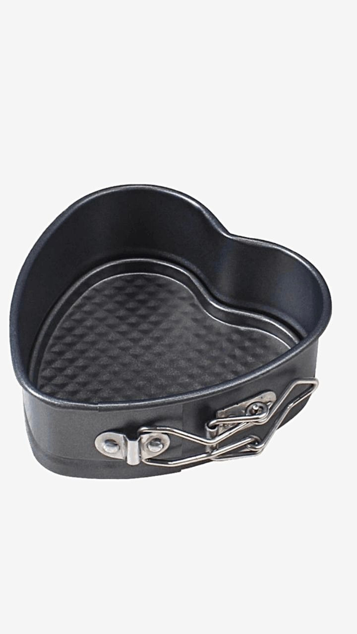 Baking Pans Bakeware Kitchen Black Cake mold tray Love Heart Shape baking dish Heavy Carbon Non-stick Slipknot Removable Base Trays Trending