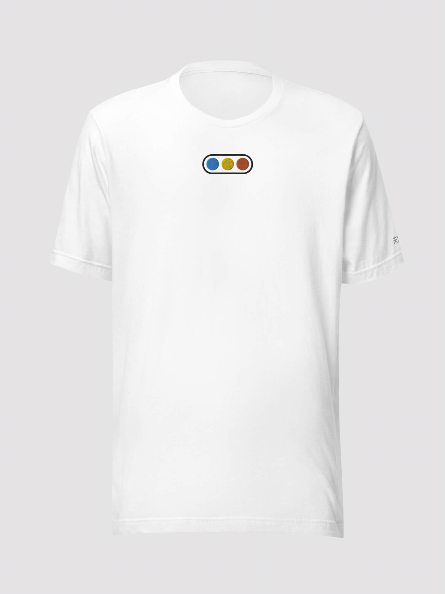 100% Cotton Graphic Crewneck T-Shirt      Genderful Unisex Anywear Women’s Summer Tees Japanese traffic light, round crewneck O-neck streetwear tops  short sleeves petite-, tall-, plus-, size crew neck fashion T-shirts for Woman in white with blue yellow red black Womens Japan y2k styles