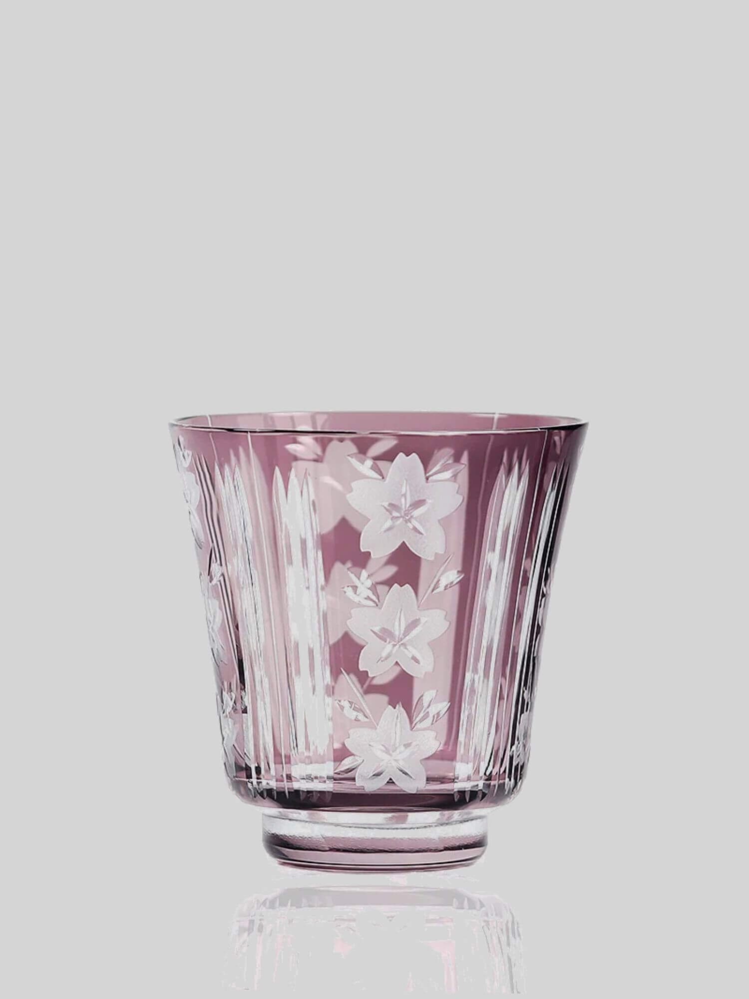 Japanese Edo Kiriko Style Wine Glass  Hand Cut  Old Fashioned Whiskey Glass Shot Glass Sake Cup with Gift Box Glassware bar glasses in purple