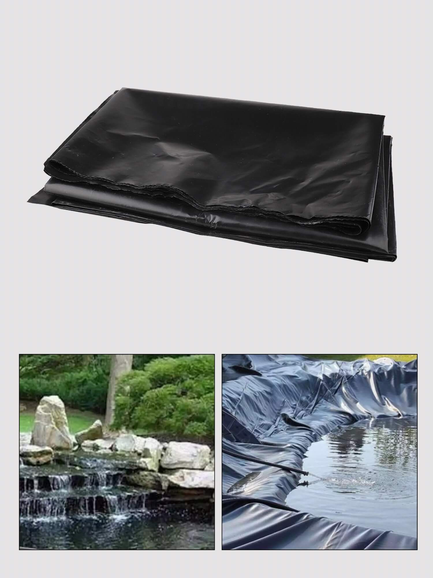 Pond Liner   Outdoor impermeable film cover waterproof sun-proof for garden fish ponds liners in black