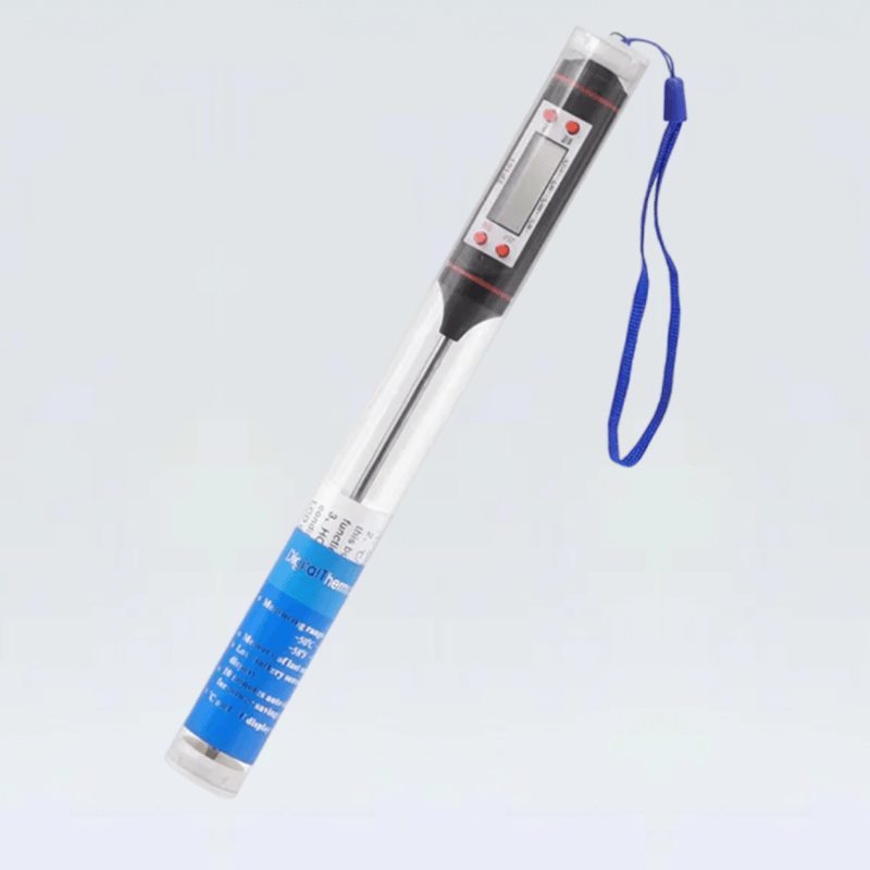 Stainless Steel Probe Thermometer  Cooking baking food liquid paste oil Temperature milk temperatures Meat thermometers #JT-004 in black