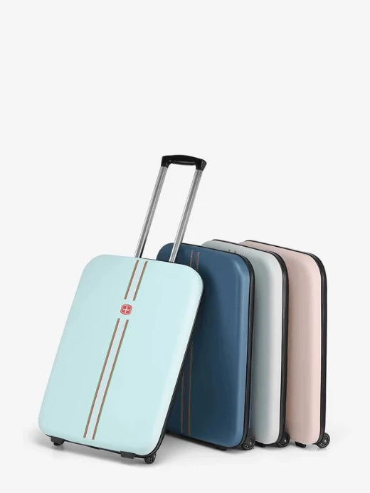 Folding Trolley Case    20 24 Inch Universal Wheel Luggage Portable Storage Suitcase Boarding Box Wear-resistant Roller Luggage Suitcases strollers bags in White, Blue, Green, Pink