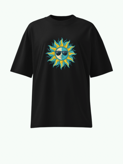 Bohemia Genflex Gender neutral Women’s Men’s Genderfluid Boho bohemian High Neck Boho Soleil T-Shirt anywear petite-, tall-, plus-, size crew neck athletic round o-neck short sleeves sundial face character logo raglan T-shirt Top for woman man in black, Womens mens crewneck tees Genderful tops T-shirts