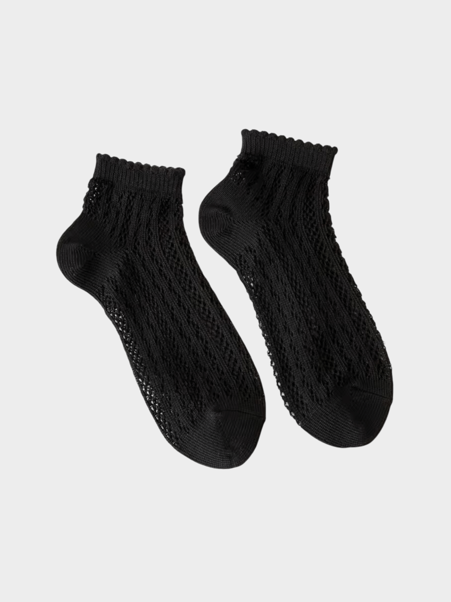 Women’s woman womens Hollow Mesh Summer Style Cotton Breathable Deodorant Shallow Mouth Short Tube Summer Thin Cute Lace Ankle Crew Socks in black