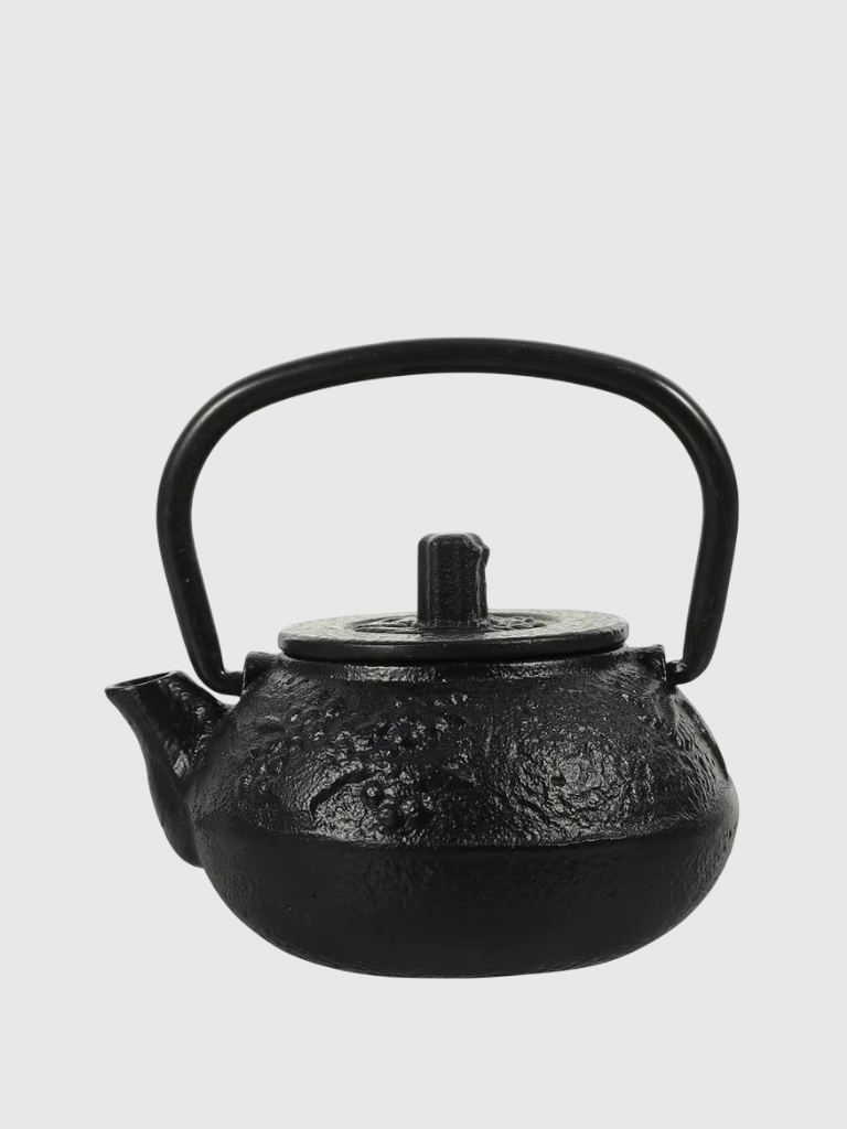 Japanese Iron Cast Teapot Tea Kettle Coffee Chinese Pot Stove Tetsubin loose Small Kung Fu Stove Boiling Set Metal Kettles 1L in black